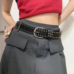 Belts Fashion Pu Belt For Women Men Alloy Buckle Waist Strap Female Girl Student Jeans Dress Trouser Decorative Waistband Accessories