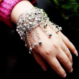 Bangle Classic Ethnic Style Miao Open Bell Bracelet Dance Performance Clothing Arm Ring Accessories Jewellery