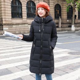 Women's Trench Coats Women's Cotton Padded Parkas Female Jacket Long Thick Warm Puffer Outerwear Jackets Autumn Ladies Fashion Overcoat