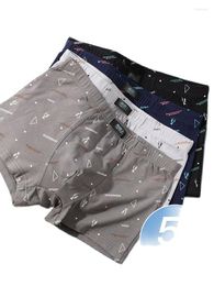 Underpants Men's Boxers Antibacterial Cotton Underwear Summer Thin Shorts Of Sexy Big Yard Breathable Bottom Pair Drawers