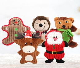 Christmas Plush Interactive Dog Squeaky Toys Xmas Gift For Small Medium Large dogs Pet Suppliers Puppy Chew Toy9902328