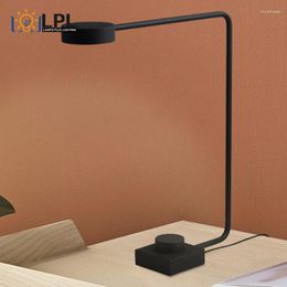 Table Lamps Industrial Dimmable Desk Lamp Button Control Bedside Nightstand Reading Flexible Head For Bedroom Living Room