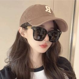 23 Women's Fashion Sunglasses Hollow out Letter Slim Anti ultraviolet High quality sunglasses 0775