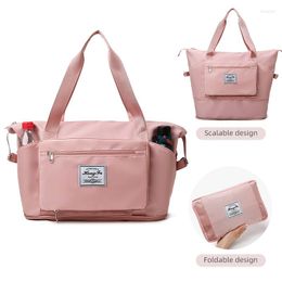 Outdoor Bags Foldable Gym Bag Waterproof Travel Tote Luggage For Women Multifunctional Duffle Handbag Dry Wet Fitness Shoulder XA88B