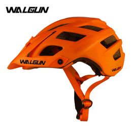 Cycling Helmets WALGUN Mountain Mtb Bike Helmet Trial XC Off-road Outdoor Sport Ultralight With Visor Men Women Hat Casco Bicicleta Ciclismo P230419