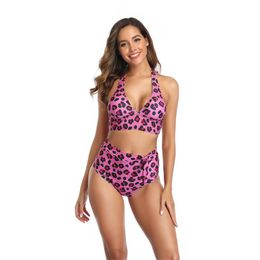 Women's Swimwear 2023 Sexy Bikini Set Leopard Swimsuit Woman High Waist Bikinis Swimming Suit For Female Brazilian Two Piece Beachwear