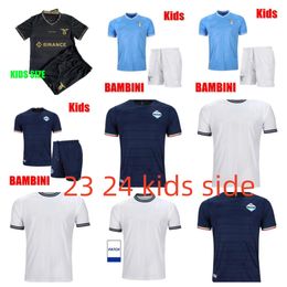 23 24 Lazio Immobile soccer Jerseys maglie 23 24 IMMOBILE LUIS BASTOS SERGEJ BADELJ LUCAS J.CORREA ZACCAGNI MARUSIC kids kit football shirt 10th Anniversary