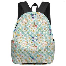 Backpack Easter Egg Spring Watercolour Student School Bags Laptop Custom For Men Women Female Travel Mochila