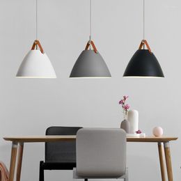 Pendant Lamps Modern Lights Cone LED White Lamp Kitchen Dining Room Living Bar Lighting Hanging Luminaire Light Fixtures