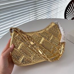 designer bag crossbody bag ladies Sequins chain luxury bag Shoulder Bags Fashion Classic Diamond Lattice handbag with dust bag