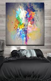 Modern Colourful Light Bulb Canvas Painting Home Decoration Art Poster Wall Pictures For Living Room Abstract Art1187254