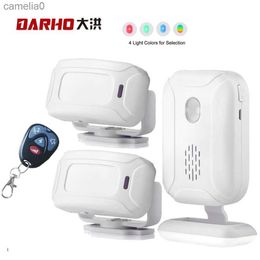 Doorbells Darho 36 Ringtones Shop Store Home Security Welcome Chime Wireless Infrared IR Motion Door Bell Sensor Alarm Entry DoorbellL231120