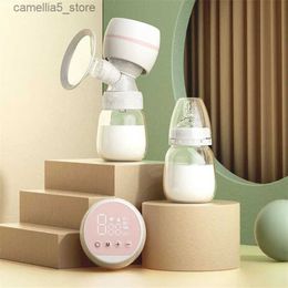 Breastpumps Electric Breast Pump USB Chargable Breast Massager Mute Milk Feeding Collector Portable Breastfeeding Bottle Lactation Painless Q231120