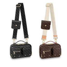 Cross body Crossbody bag 2 PCS Chest Camera Purse Trio Shoulder Messenger Bags UTILITY Lady Purses Multi Handbags Designer bag Wallet Purse multifunction brand bag