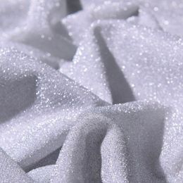 Fabric Glitter Knitted Metallic Fabric Starry Stage Wedding Clothing Fabric DIY Sewing Handmade Elastic Cloth 50150cm 230419