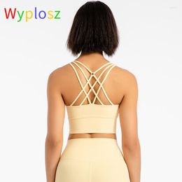 Yoga Outfit Wyplosz Sports Bras For Women Winter Fitness Workout Comfortable Shockproof Stretch Top Nylon Nude Butter Touch