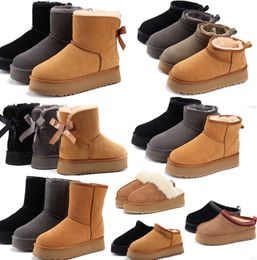 designer UGGsity slippers snow boots mini women winter australia platform ug boot fur slipper ankle wool shoes sheepskin real leather classic booties 6235WESS