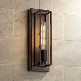 Wall Lamps French Style Industrial Retro Wooden Lamp Homestay Corridor Lights Creative Decor Nostalgic Lighting Fixtures