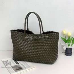 Woven Cabat Large Totes One Lady Bag Women's Bveneta Shoulder Classic Bags Tote Bottegaas Leather 2023 New Handbag Double Sided Capacity Shopping Basket 4HI8