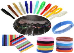 Puppy ID Collar Identification ID Collars Band for Whelp Puppy Kitten Dog Pet Cat Velvet Practical 12 Colors2591427