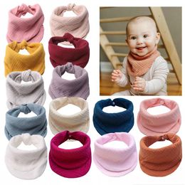 Newborn Infant Saliva Towel Baby Bib Baby Accessories Kids Cotton Collar Cute Baby Bib Scarf Unisex Baby Stuff Burp Cloth