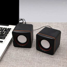 Combination Speakers 1 Pairs 3.5mm Mini Computer Speaker USB Wired Universal Stereo Sound Surround Loudspeaker For PC Laptop Notebook