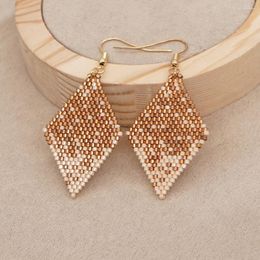 Dangle Earrings Go2boho Beaded Handmade Earring For Women Fashion Jewellery 2023 Trendy Ear Ring Miyuki Woven Jewellery Beads Femme Gifts