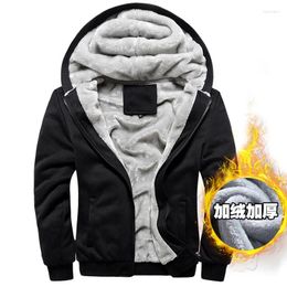 Men's Hoodies 2023 Autumn And Winter Fashion Trend Plus Fleece Hoodie Casual Loose Comfortable Thick Warm High-Grade Large Size Coat