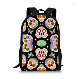 School Bags Children For Girls Boys Cool Skull Printing Teenager Simple Primary Backpacks Students Satchel 2023