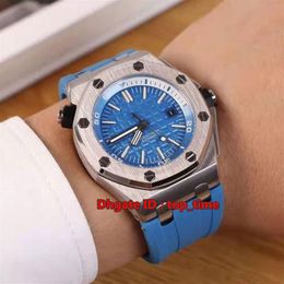 8 style High Quality 42mm Diver Automatic Mens Watch 15710ST Black White Yellow Blue Green Purple Orange Dial Rubber Strap Gents W246j