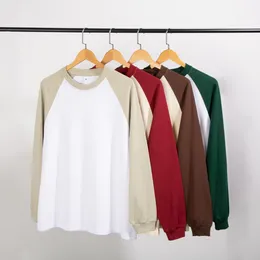 Men's T Shirts Shirt Men Oversized Tops O-Neck Casual Dance Cotton Women Tshirt Couple Patchwork Loose T-shirt