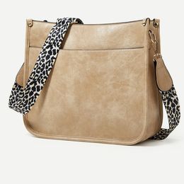 Outdoor shoulder bag trendy women's bag PU casual solid Colour fashion crossbody bag