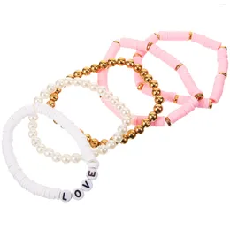 Charm Bracelets 5 Pcs Bohemian Bracelet Teen Girls Decor Wrist Jewelry Women Beaded Bulk