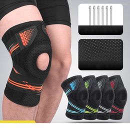 Knee Pads Sports Compression Brace Coolfit Quick Dry Silica Gel Patella For Arthritis Joint Hole Protector Volleyball