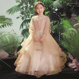 Girl Dresses Children Clothing Dress For Girls 3 To 14 Year Elegant Formal Evening Long Luxury Cute Kid Wedding Party Ball Gown