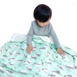 Blankets 3 Layers Baby Blanket ( With 6 Layer Gauze) Born Bamboo Cotton Muslin Swaddle Wrap For Kids Products Children Bath Towel