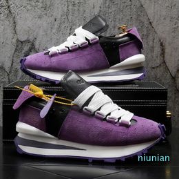 Spring luxury men wedding Cattle reverse wool designer Match of Colours men business Social casual footwear