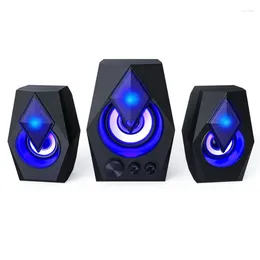 Combination Speakers Multimedia Speaker Gaming 2.1 USB Wired Computer Colourful RGB Breathing Light Sound Equipment Audio S128