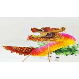 Andere Event Party Supplies 2 teile/paket 3D Chinesischer Drache Seidenpapier Blumenbälle Jahresdekoration Waben Hängende Dekoration977296 Dhevd