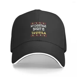 Cappellini da baseball Il mio spirito natalizio è camicia da tequila Divertente berretto da baseball Cappelli Snapback Cappello da cavallo Ragazza da uomo