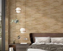 Wallpapers High-end Rattan Straw Woven Linen Wall Paper Japanese-style Living Room Bedroom Background Wallpaper Papel De Parede