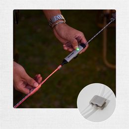Flashlights Torches Outdoor Waterproof Decorative Camping Wind Rope Light 4 Colour Luminous Hanging Lamp Rechargeable Tent Atmosphere 231118