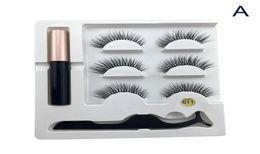 5 Magnet Eyelash Magnetic Liquid Eyeliner Magnetic False Eyelashes Tweezer Set Waterproof Long Lasting Eyelash9975921