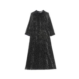 Casual Dresses Oversized Vestido Festa Elegant Dress Women Robes Autumn Long Sleeve Clothes Embroidery Ukraine Luxurious