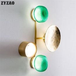 Wall Lamps Nordic Luxury Living Room Lights Post-modern Creative Designer Lamp Aisle Bedroom Home Decor Brass All Copper Led