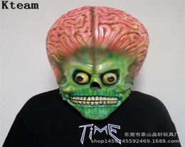 New Halloween Bloody Scary Horror Mask Adult Zombie Monster Bloody Brain Mask Latex Costume Party Full Head Cosplay Mask Masquerad3771264