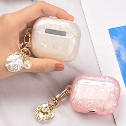 Earphone Accessories Dreamy Jewelry Chain Case For Airpods 3 Pro 2 1 Air Pods 3 Cute Leopard Protective Cover for Airpods 3rd Generation Case Shell J230420