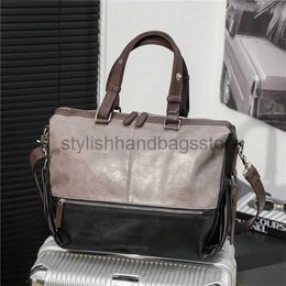 Briefcases New PU Leater Messenger Bag Mens Briefcase Office Business Computer Bagsstylishhandbagsstore