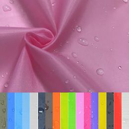 Fabric Waterproof Fabric Thin 190T Polyester Taffeta Pu Outdoor Cloth for Sewing Umbrella Tent Shower Curtain Lining By Metres 230419