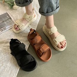 Plattform Sommer Brand Schuhe Frauen Casual Design Beige Wedges Sports Sandalen Fashion Schuhe 230419 863